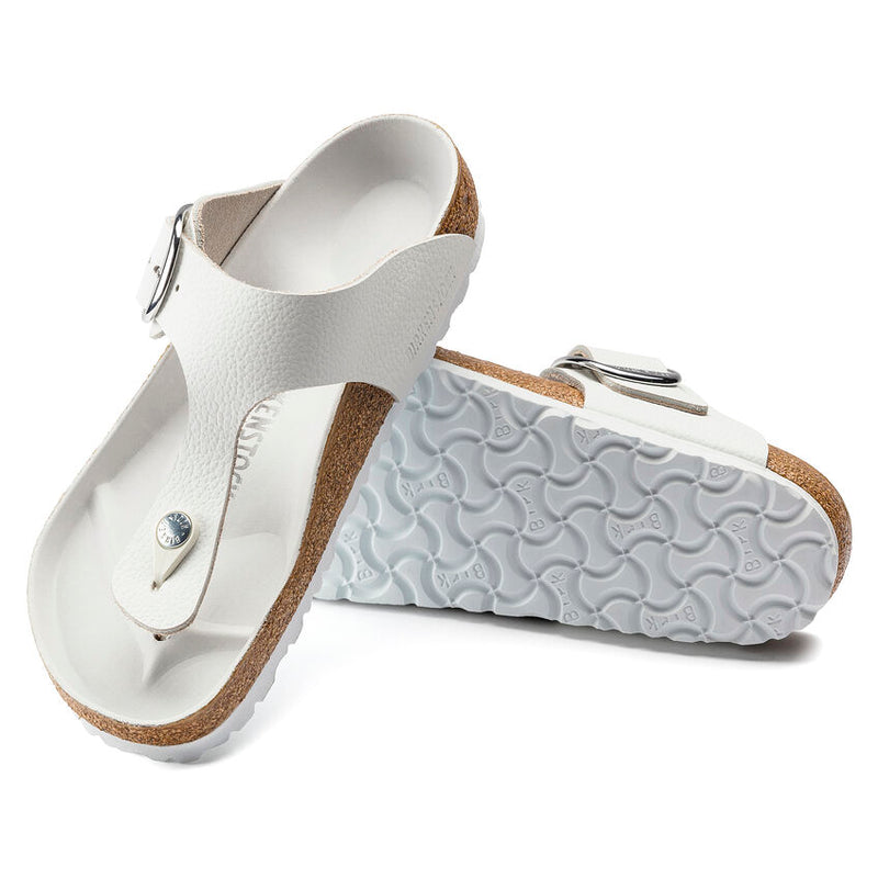 1018885 Gizeh Big Buckle White Leather