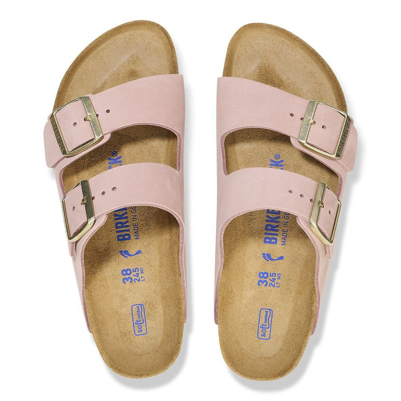 1027651 Arizona Nubuck Leather Soft Pink Soft Footbed