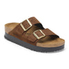 1028366 Arizona Flex Platform Nubuck Leather Dark Tea