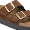 1028366 Arizona Flex Platform Nubuck Leather Dark Tea