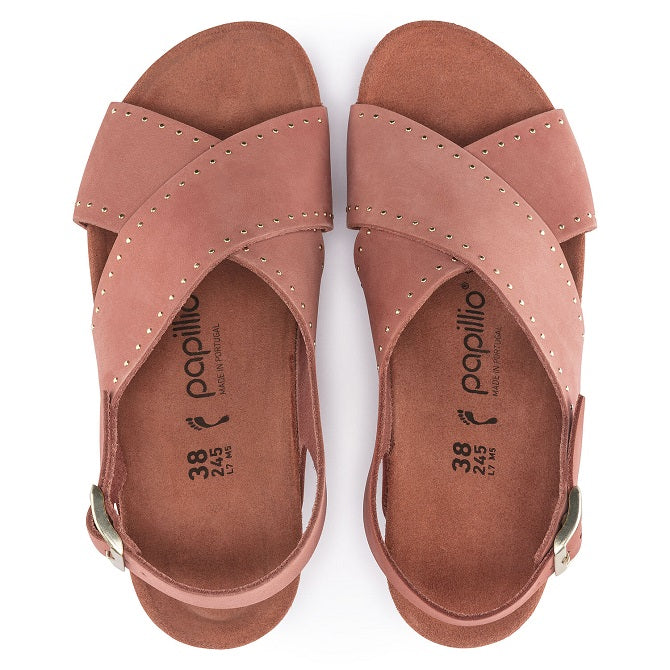 1015920 Samira Nubuck Leather Earth Red Rivets – Naturally Birkenstock